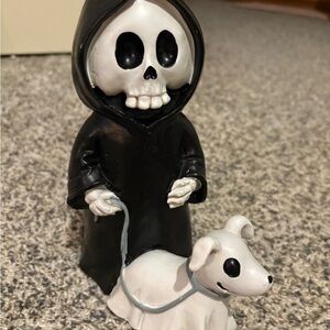 Skeleton Figurine with Dog
